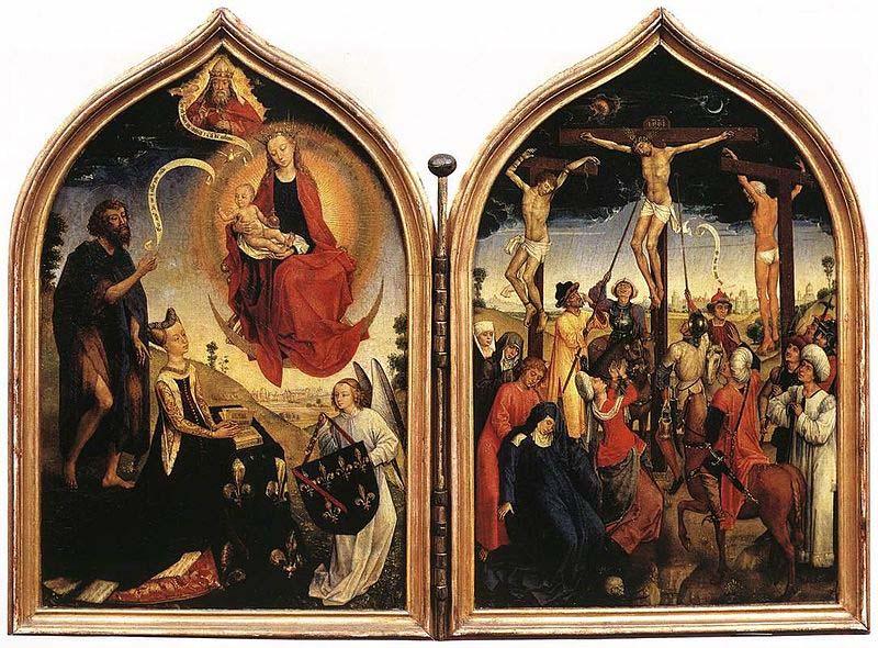 Rogier van der Weyden Diptic de Jeanne de France oil painting image